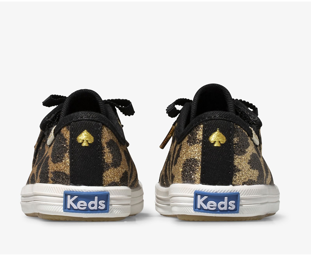 Kids Keds Sneakers - Kate Spade new york Kickstart Jr. Glitter Leopard - Leopard - 7401-VHMLW